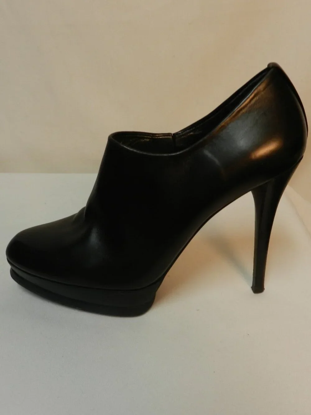 Stuart Weitzman Leather heeled black boots booties pumps ankle Women Size Sz 10